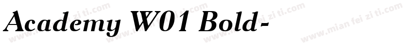 Academy W01 Bold字体转换